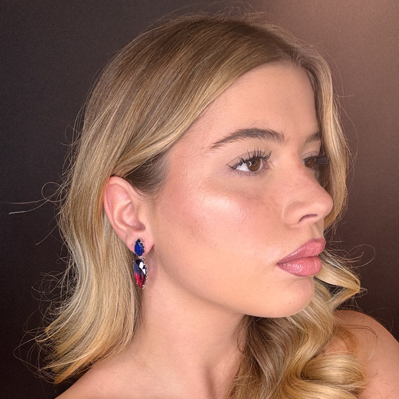 Palestro Milano Orecchini Pietre sfumate a Goccia