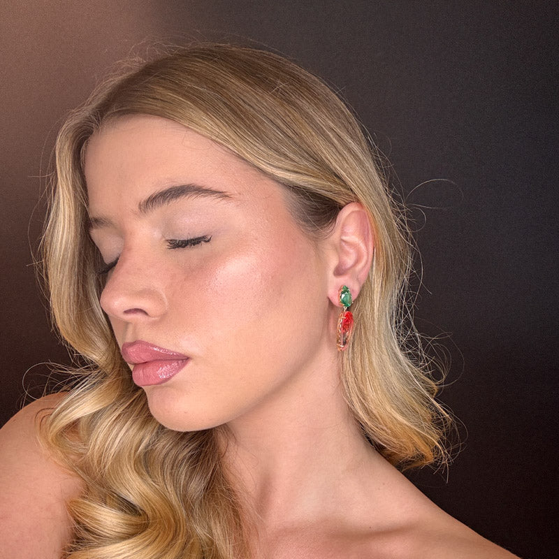 Palestro Milano Orecchini Pietre sfumate a Goccia