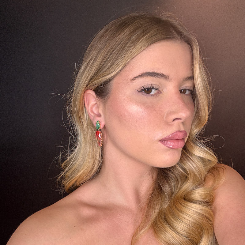 Palestro Milano Orecchini Pietre sfumate a Goccia