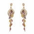 Palestro Milano Orecchini Pietrine pendenti Gold/Pink/Lillac