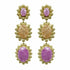 Palestro Milano Orecchini Pink/Arancio Trio di girasoli preziosi