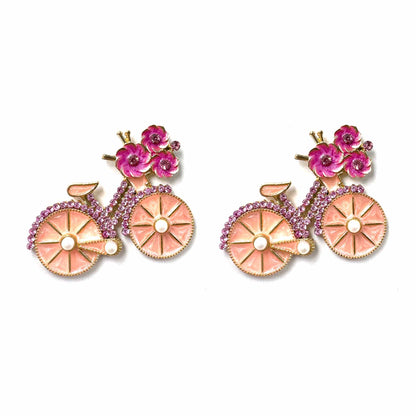 Palestro Milano Orecchini Pink Biciclette