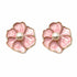 Palestro Milano Orecchini Pink Fiorellini Smaltati con Perlina
