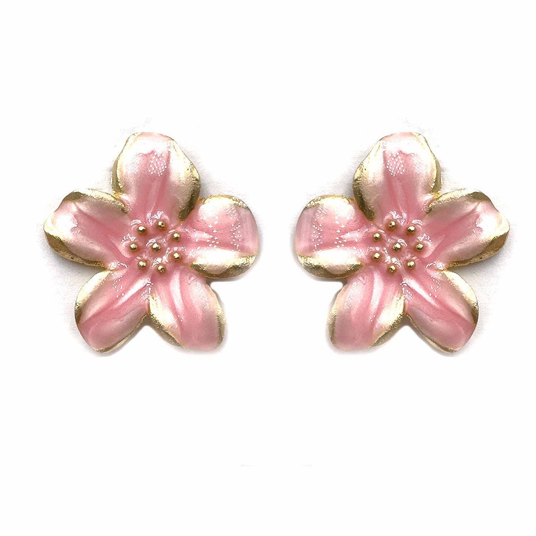 Palestro Milano Orecchini Pink Fiori dei Tropici