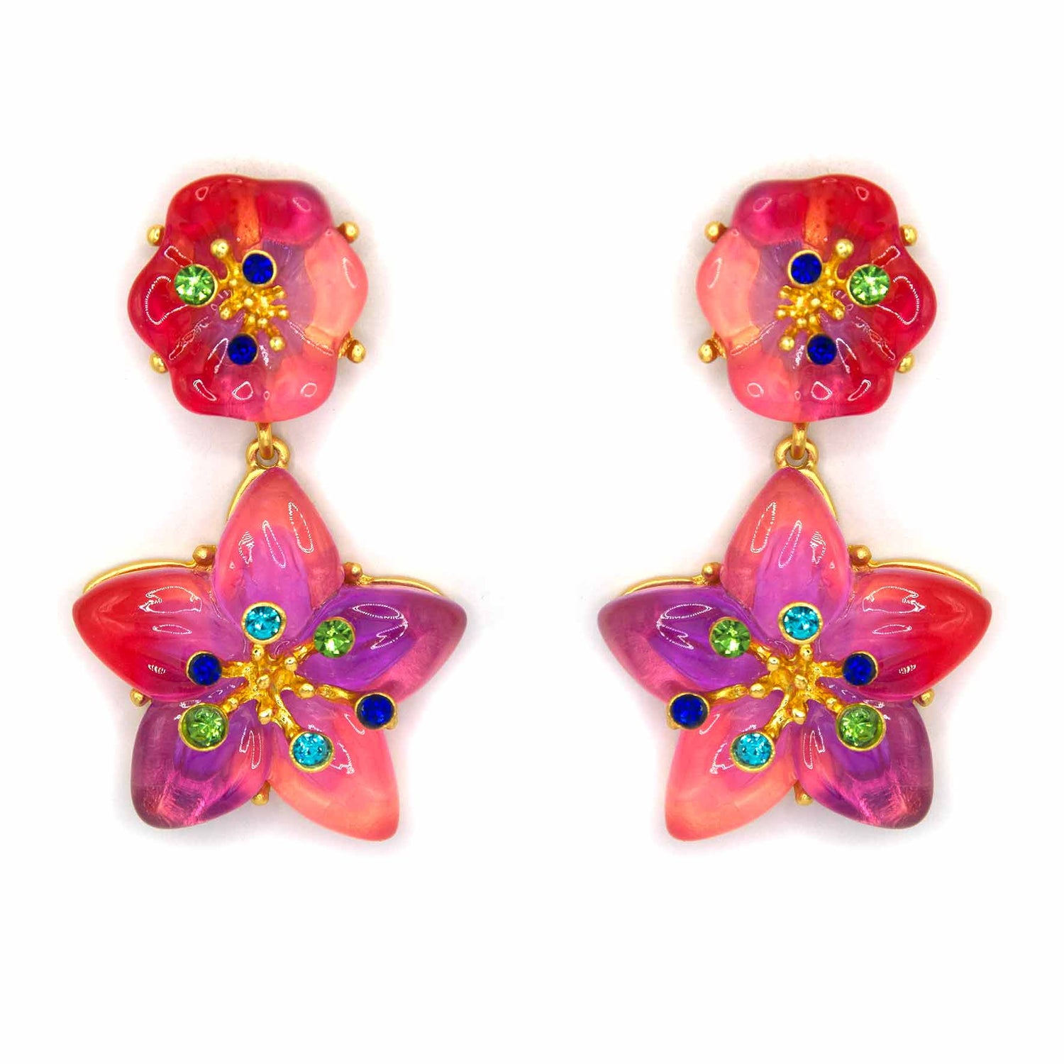 Palestro Milano Orecchini Pink/fucsia Arcobaleno di mare
