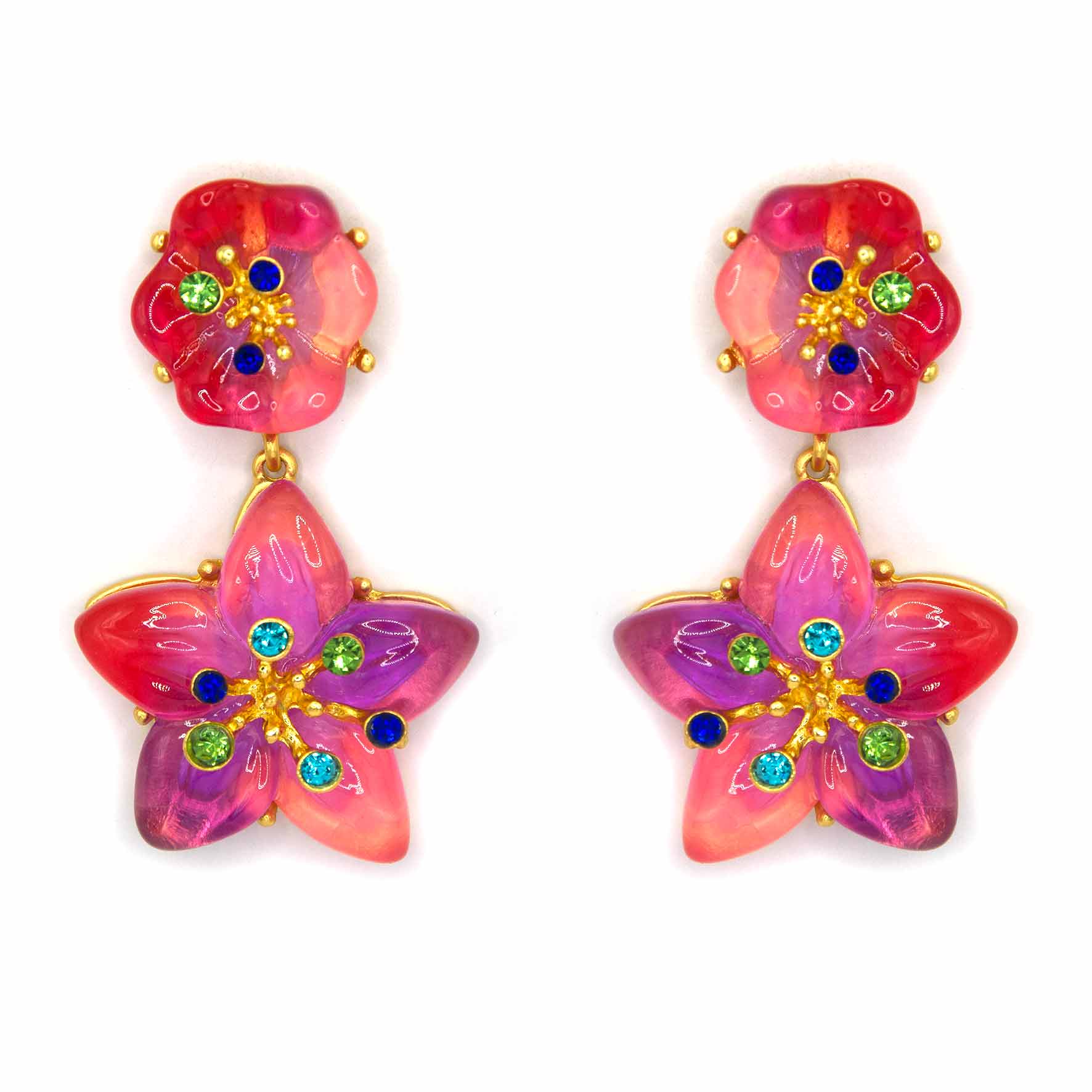 Palestro Milano Orecchini Pink/fucsia Arcobaleno di mare