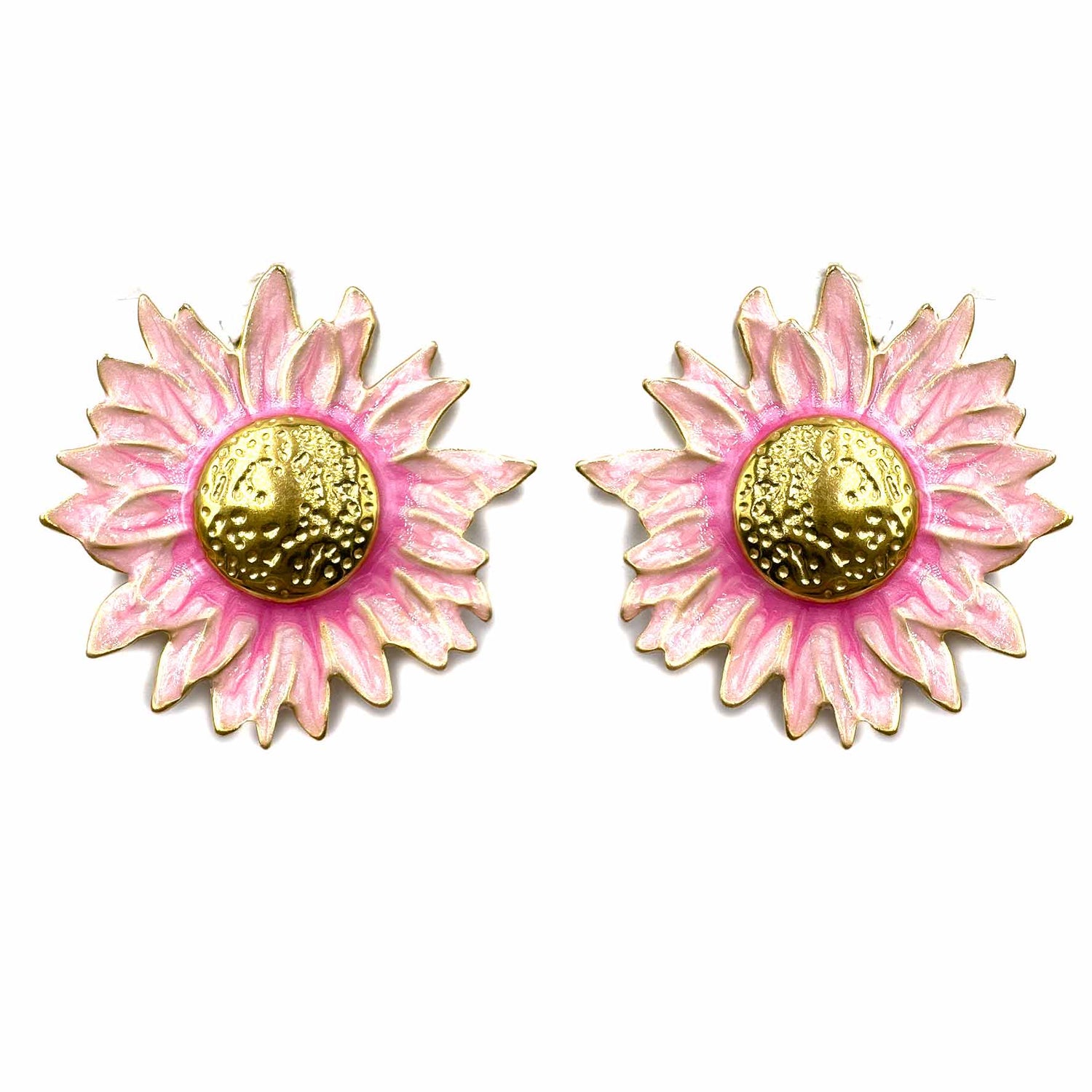 Palestro Milano Orecchini Pink Girasoli Colorati