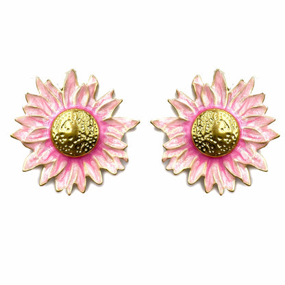 Palestro Milano Orecchini Pink Girasoli Colorati