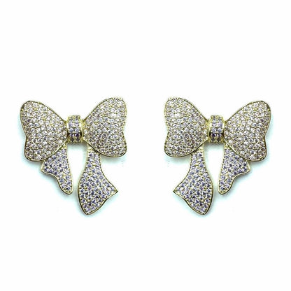 Palestro Milano Orecchini Pink Lillac Fiocco di Zirconi