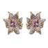 Palestro Milano Orecchini Pink Lily di pavè