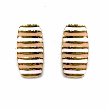Palestro Milano Orecchini Pink Righette verticali
