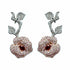 Palestro Milano Orecchini Pink Rosa&Spine di pavè