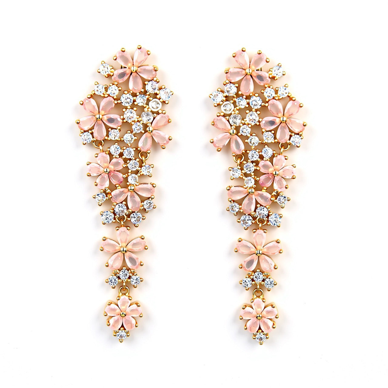 Palestro Milano Orecchini Pink Trionfo di Fiori