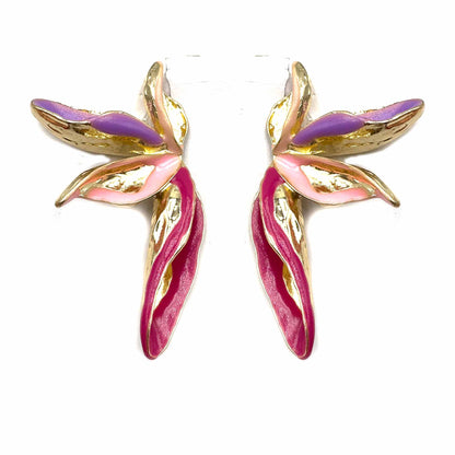 Palestro Milano Orecchini Pink/Violetta Petali del Pittore