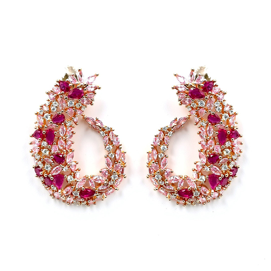 Palestro Milano Orecchini Pink Virgole Preziose