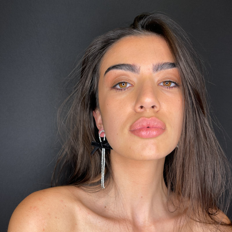 Palestro Milano Orecchini Pioggia di Strass