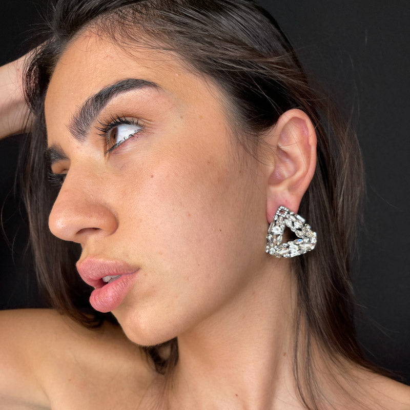 Palestro Milano Orecchini Piramide di Cristallo