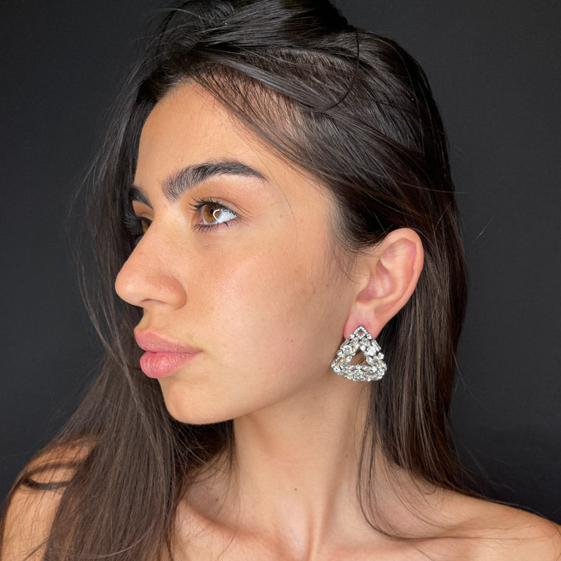 Palestro Milano Orecchini Piramide di Cristallo