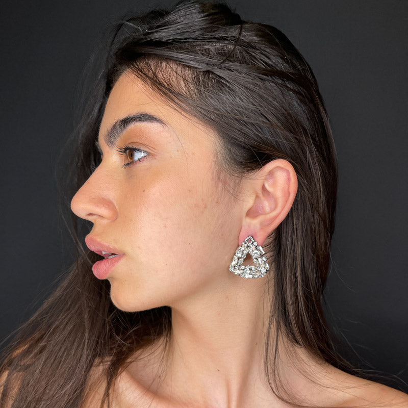 Palestro Milano Orecchini Piramide di Cristallo