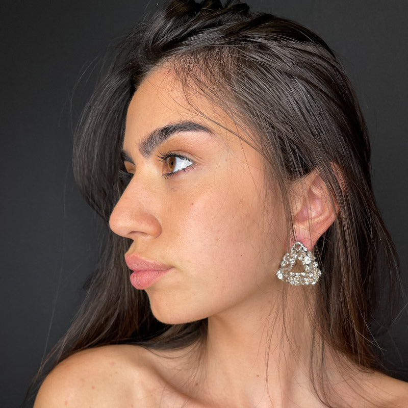 Palestro Milano Orecchini Piramide di Cristallo