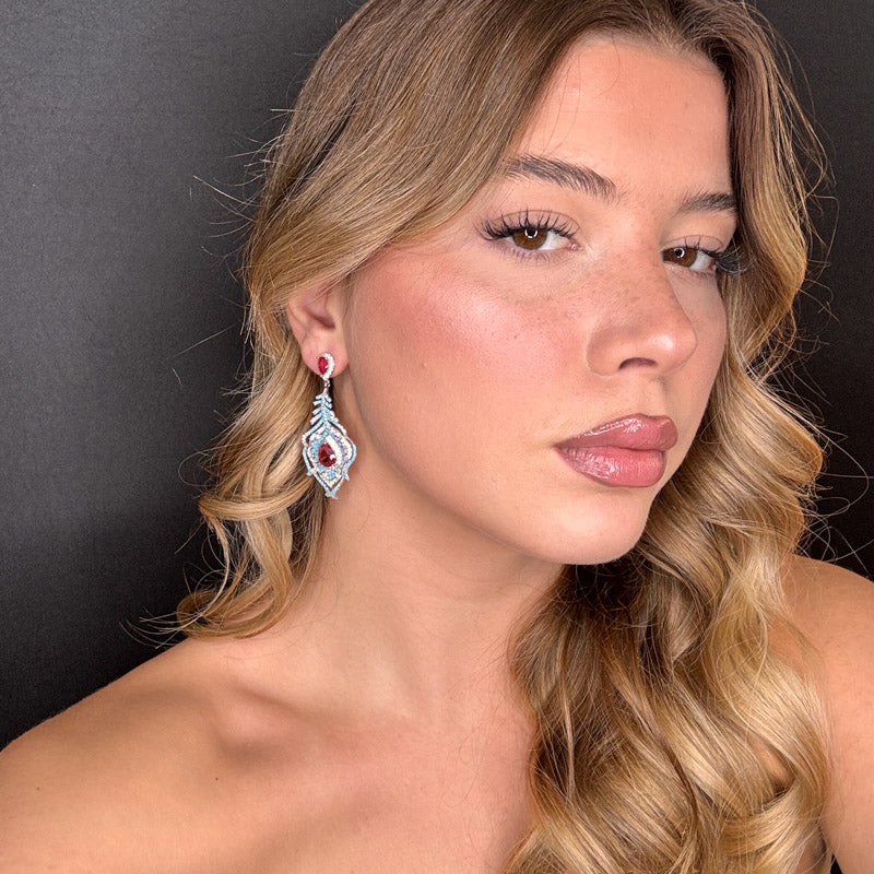 Palestro Milano Orecchini Piuma Ornamentale