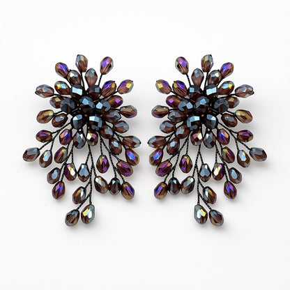 Palestro Milano Orecchini Prugna Trionfo di Perline - NEW