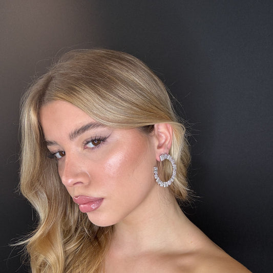 Palestro Milano Orecchini Quadratini a semicerchio