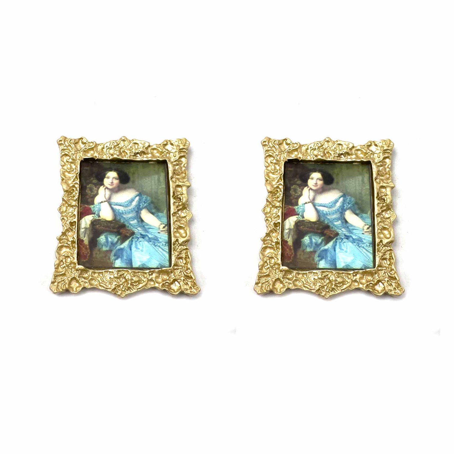 Palestro Milano Orecchini Quadro Rinascimentale