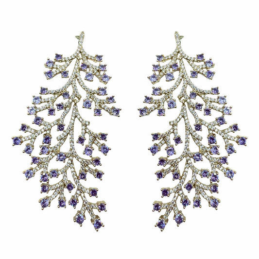 Palestro Milano Orecchini Ramificazione di Cristalli