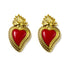 Palestro Milano Orecchini Red Cuore Sacro - New Edition