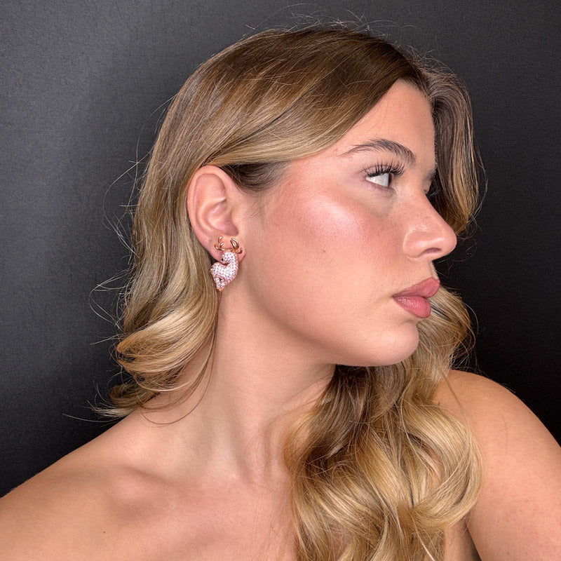 Palestro Milano Orecchini Renne di pavè