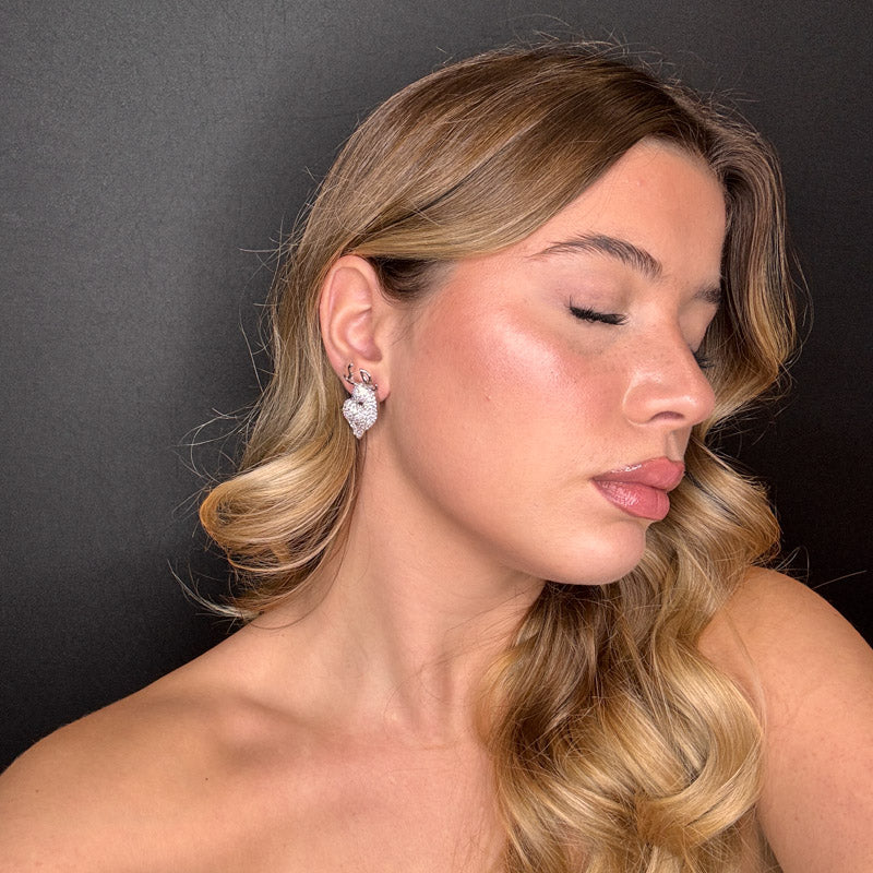 Palestro Milano Orecchini Renne di pavè