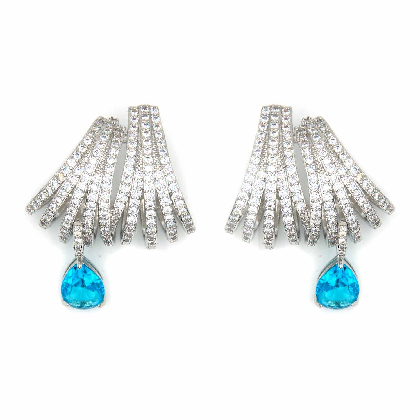 Palestro Milano Orecchini Ricciolo di zirconi