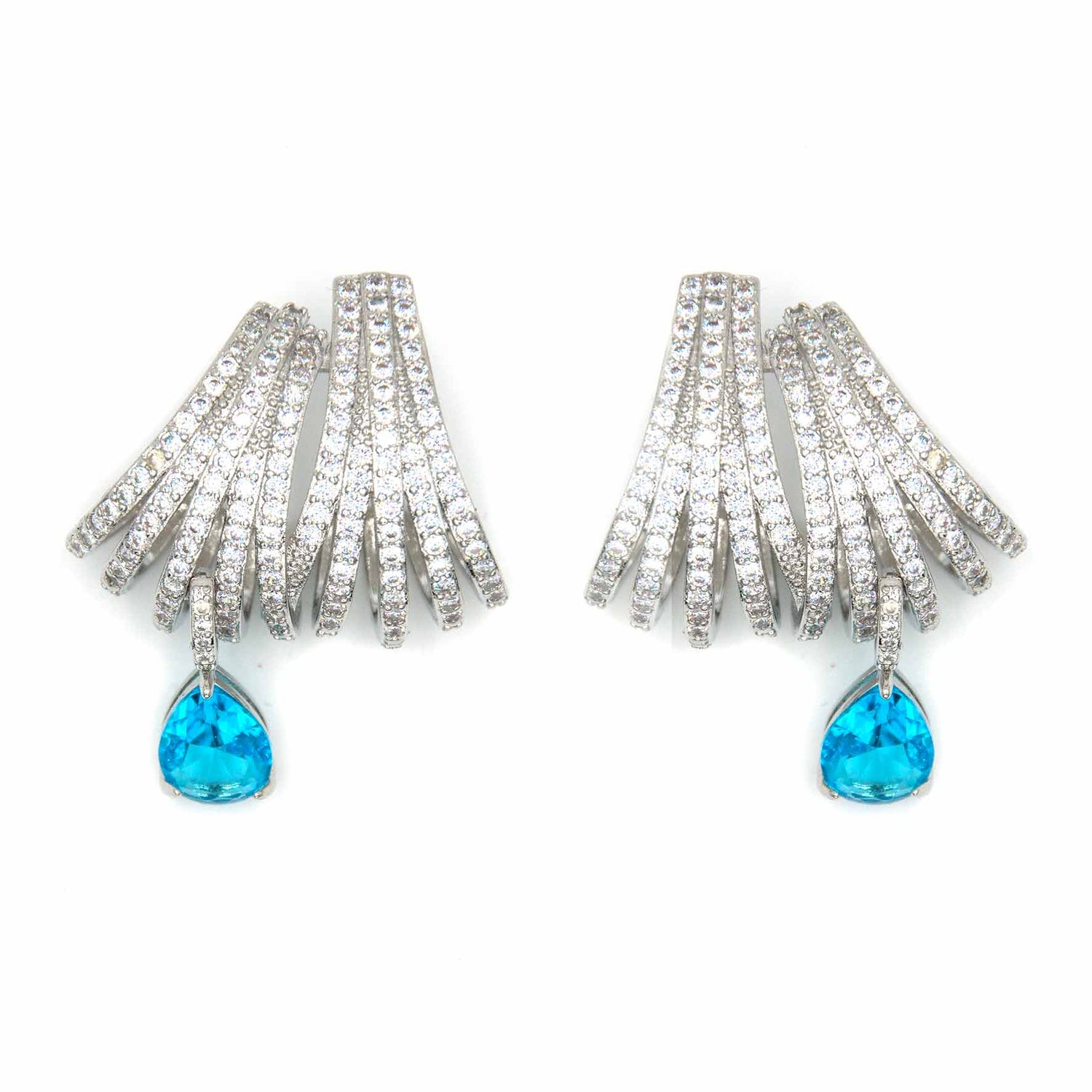 Palestro Milano Orecchini Ricciolo di zirconi