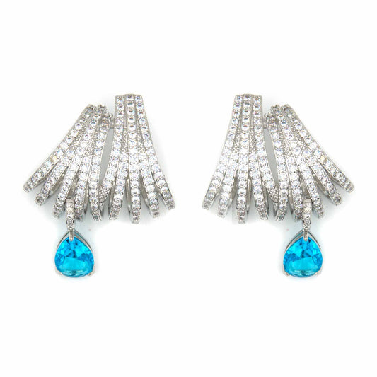 Palestro Milano Orecchini Ricciolo di zirconi