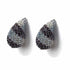 Palestro Milano Orecchini Righe Blu Goccia di zirconi
