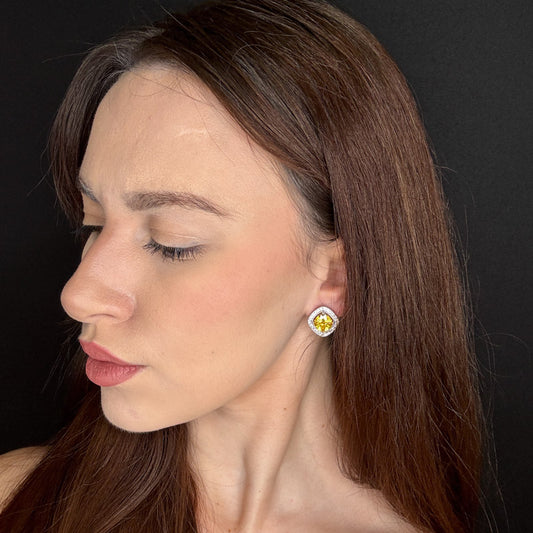 Palestro Milano Orecchini Rombo di cristalli