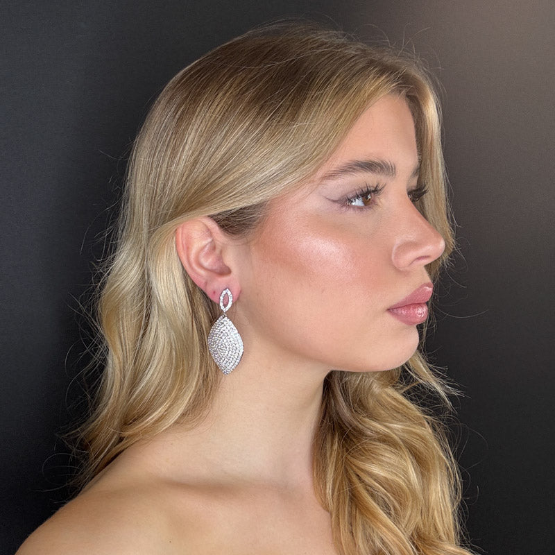 Palestro Milano Orecchini Rombo di pavè