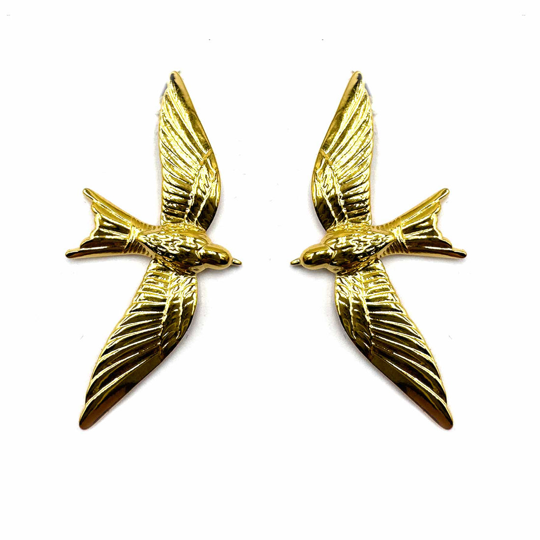 Palestro Milano Orecchini Rondini Gold Plated