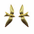 Palestro Milano Orecchini Rondini Gold Plated