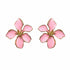 Palestro Milano Orecchini Rosa Barbie Fiori Tropicali