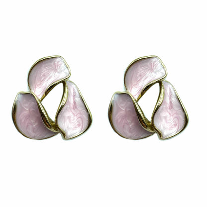 Palestro Milano Orecchini Rosa Chiaro Triangoli colorati