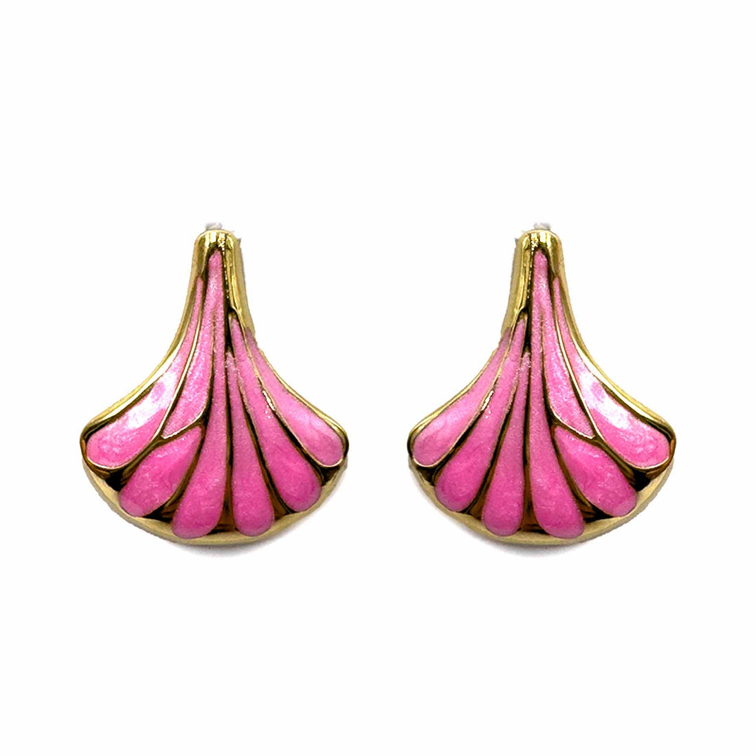 Palestro Milano Orecchini Rosa Conchiglie Perlate