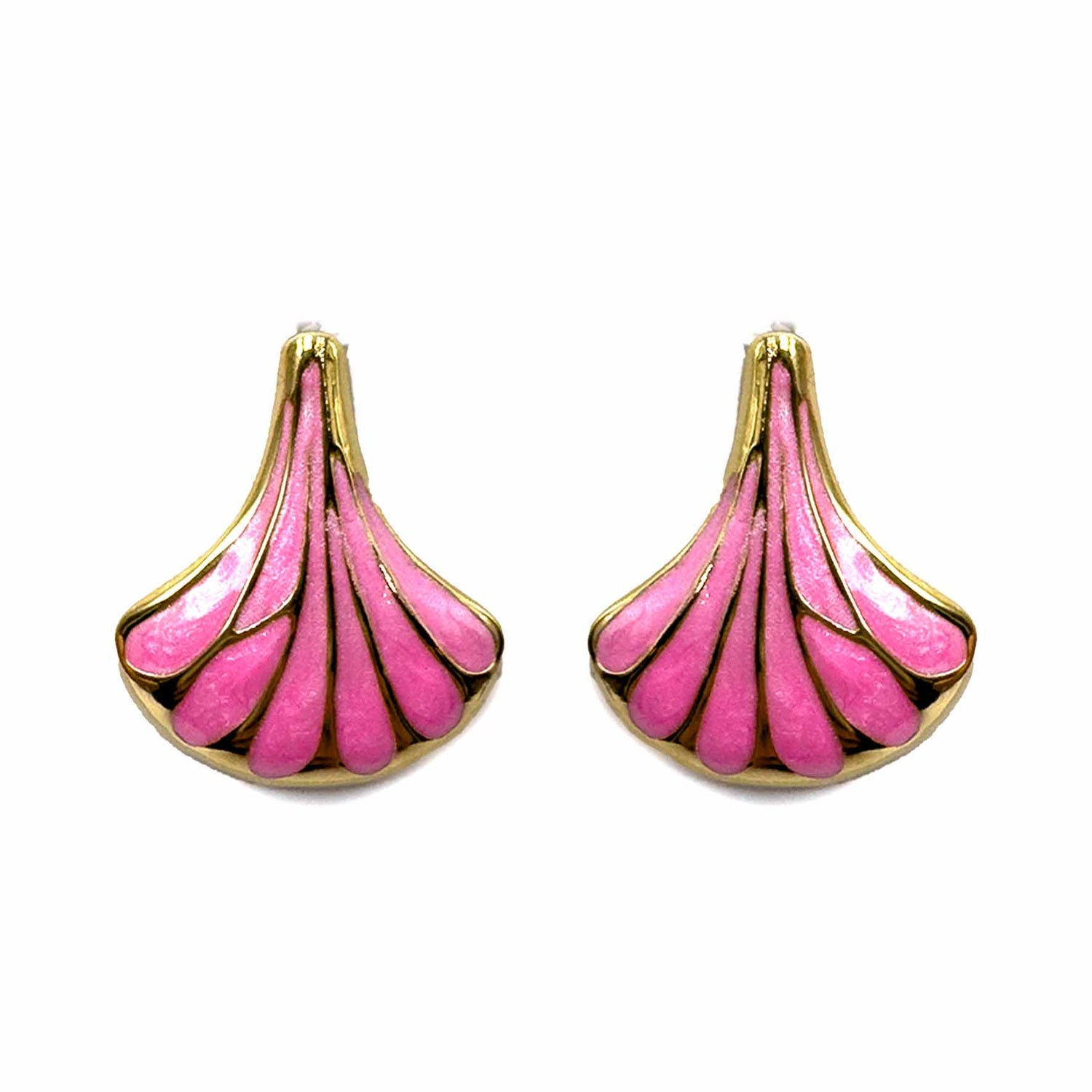 Palestro Milano Orecchini Rosa Conchiglie Perlate