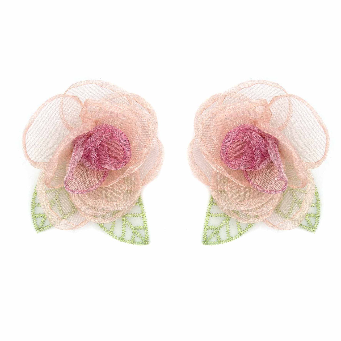 Palestro Milano Orecchini Rosa in tulle