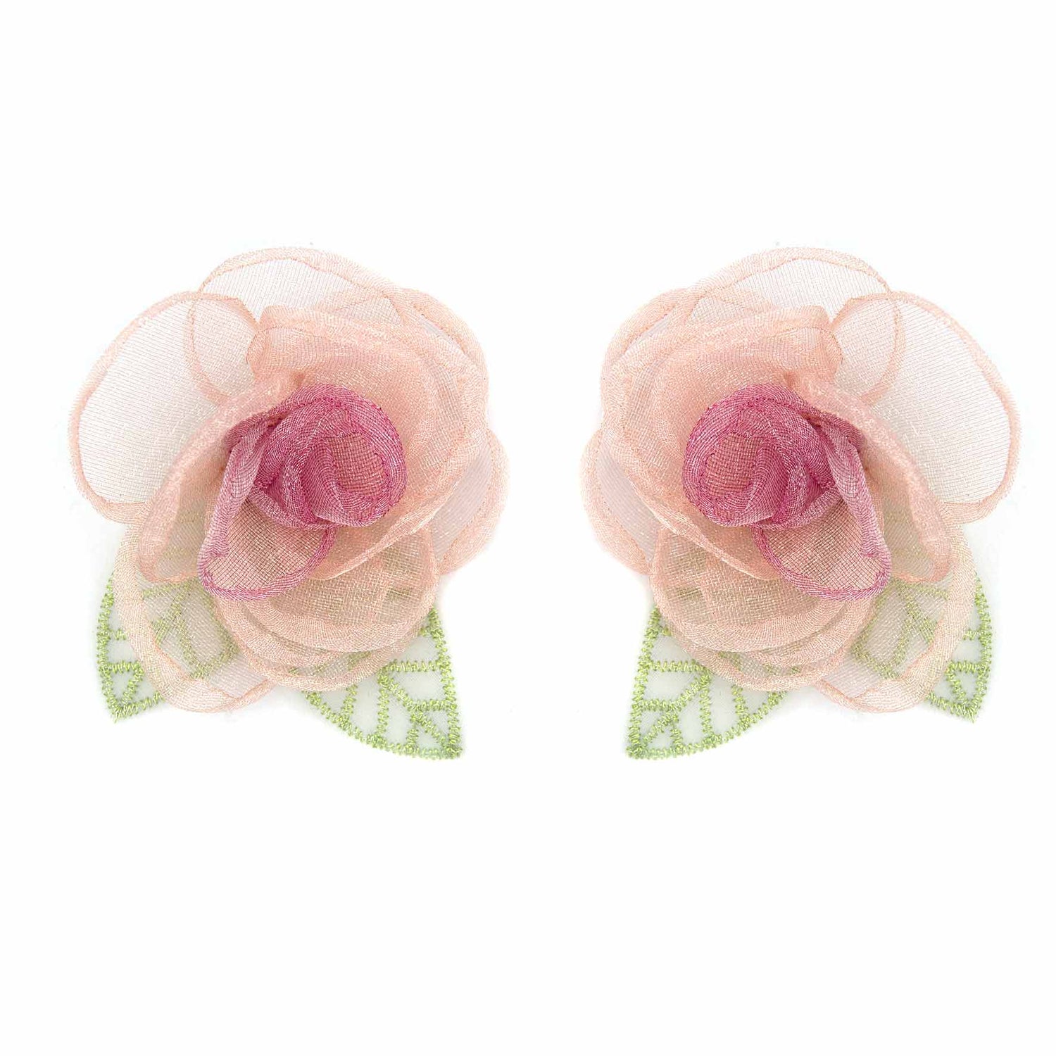 Palestro Milano Orecchini Rosa in tulle