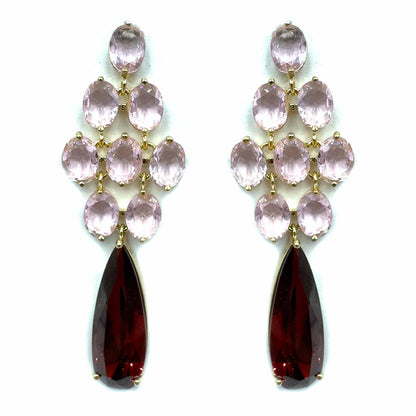Palestro Milano Orecchini Rosa&amp;Rubino Armonia di gemme