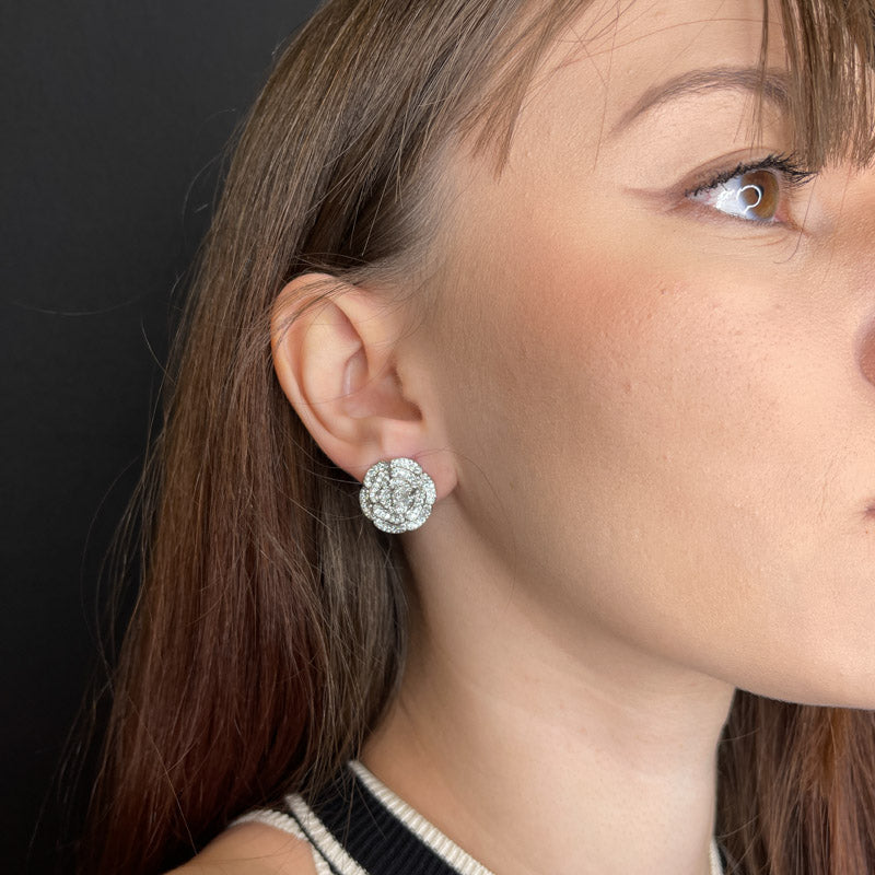 Palestro Milano Orecchini Rosellina di zirconi