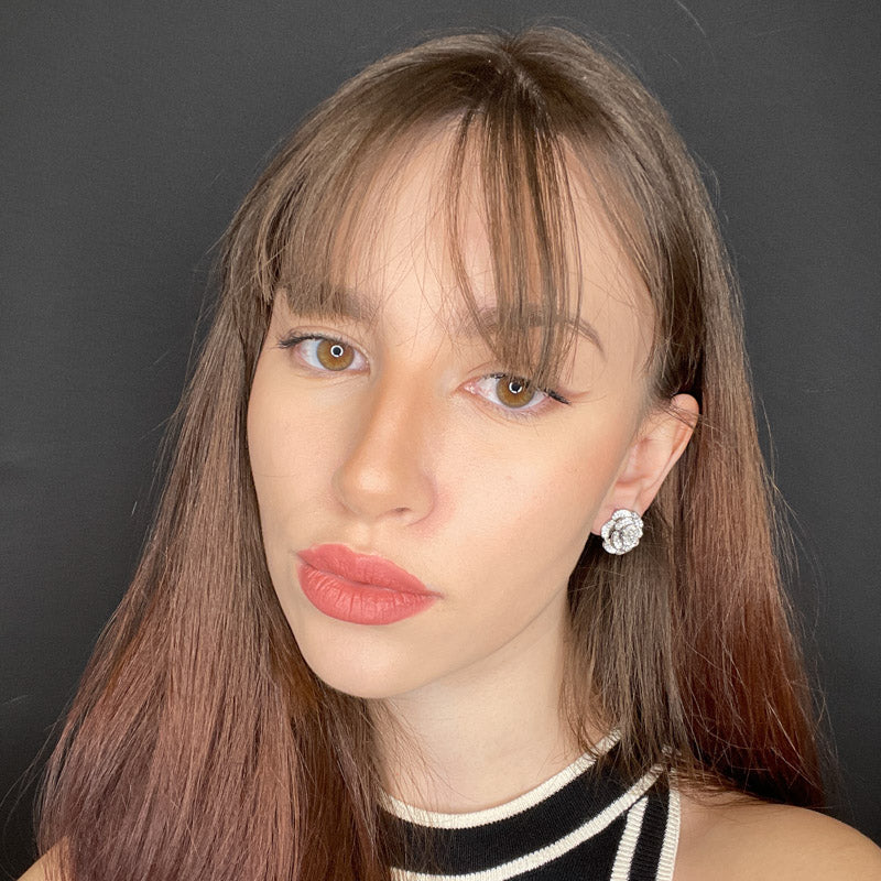 Palestro Milano Orecchini Rosellina di zirconi