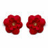 Palestro Milano Orecchini Rosso Camelia Big